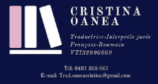 Cristina Oanea, traductrice-interprète jurée / assermentée roumain-français-roumain en Belgique